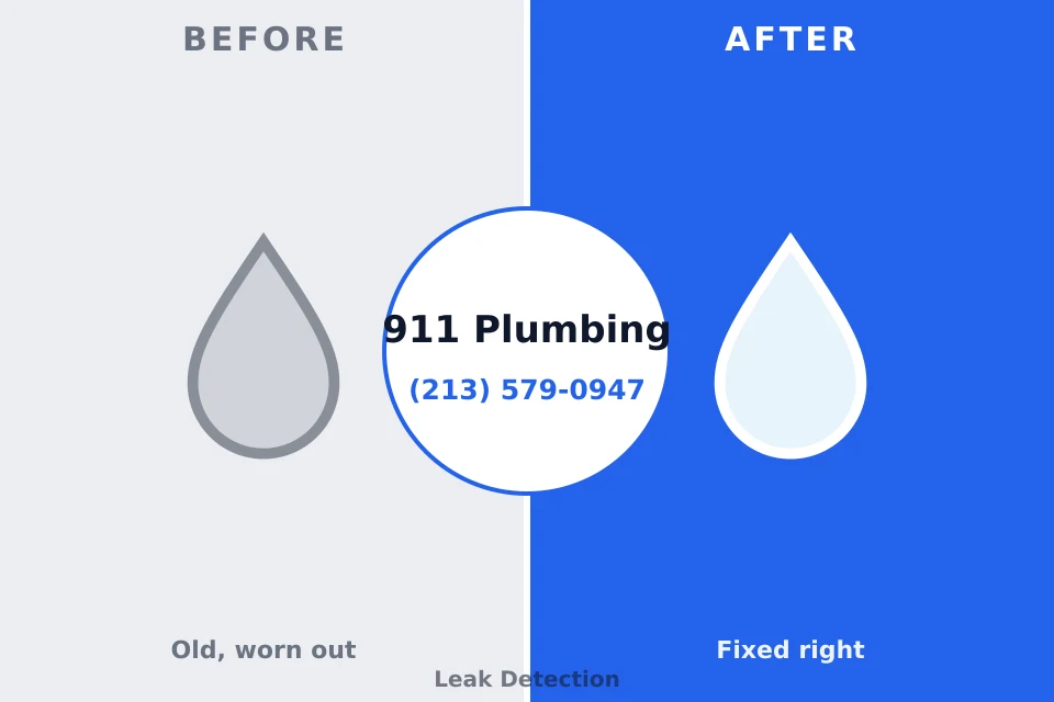 Before and after: plumbing repair Golden's Bridge, NY